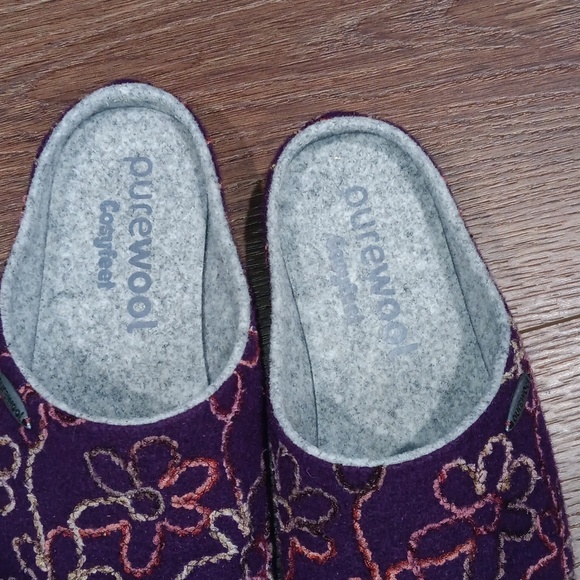 PUREWOOL COSYFEET floral slippers... #5716 - Picture 3 of 7